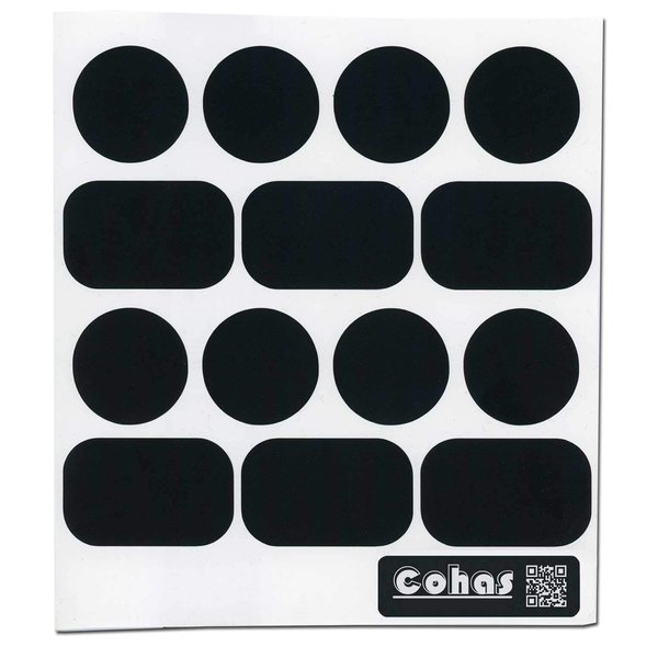 Cohas Chalkboard Labels for Grant Howard 3 to 3.4 Ounce Spice Jars includes No Marker and 98 Labels, Refill Kit, No Marker