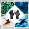OMGear Neoprene Gloves Diving Wetsuit Gloves 3mm 5mm Glued Anti-Slip Flexible Thermal with Adjustable Waist Strap for Snorkeling Scuba Diving Surfing Kayaking Rafting Spearfishing Sailing (Black, L)