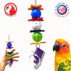 1355 Kick Ball Sneaker Bonka Bird Toys Colorful Plastic Wood Parrot Parrotlet Quaker Budgie Cockatie