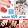 Gel Remover for Nails, 2 Pack Nail Polish Remover with Cuticle Oil Pen And Nail Buffer & Cuticle Pusher Manicure Tools, 3-5 Minutes Professional Quick Remove Polish, No Soaking or Wrapping