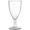 JoyServe Bulk 7 oz Plastic Disposable Wine Glasses - (Pack of 24) Clear BPA-Free Plastic Wine Glasses with Stem and Party Drinking Glass Cups for Parties, Weddings, Toasts, Food Samples, Catering