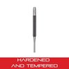 Starrett Drive Pin Punch with Knurled Grip for Driving Pins Into or Out of a Workpiece - Hardened and Tempered Steel, 4" Length, 5/32"1/16" Punch Diameter - 565D