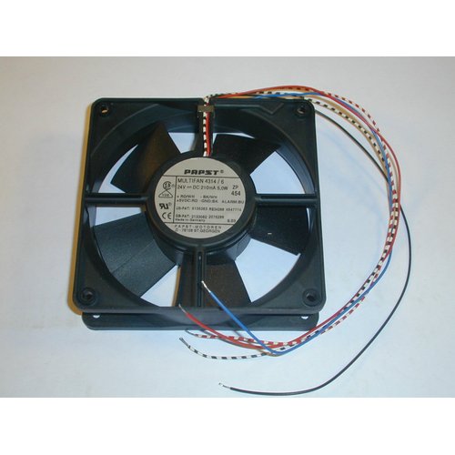 4314/6 Dual Voltage Fan + Alarm, 24VDC .21A, 5VDC, 120 x 120 x 32mm, Ball Bearing (1 piece)