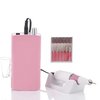 Miss Sweet Portable Nail Drill Machine Rechargeable Electric Nail File for Acrylic (Pure White)