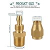 Xastro 4PCS Air Hose Repair Fitting for 1/4" Barb x 1/4" NPT Rigid, Brass Pneumatic Reusable Replacement(1/4" ID, 5/16" OD Air Hose)