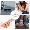 2Pcs Transparent Phone Ring Grips Clear Finger Kickstand Cell Phone Ring Holder 360 Degree Rotation Flower Finger Ring Grip Glitter Cell Phone Finger Holder for Mobile Phones Cases