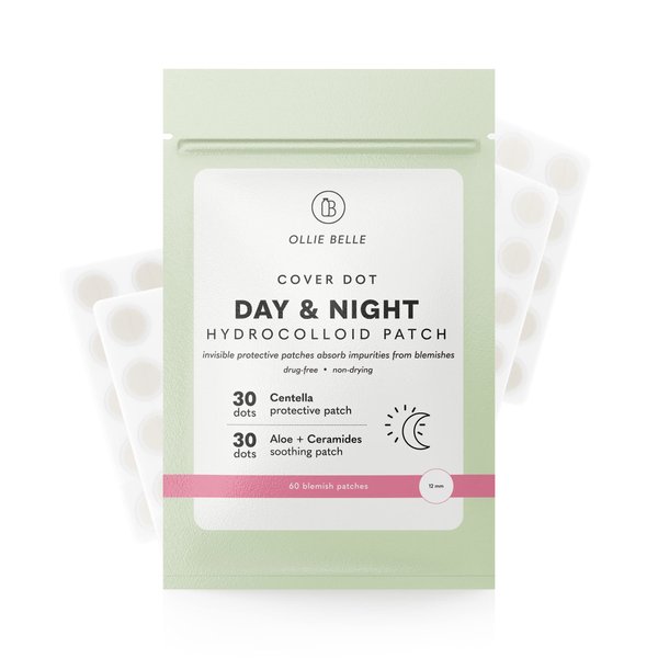 SMARTMED Cover Dot Ollie Belle Hydrocolloid Acne Patches with Honey Invisible Pimple Stickers Blemish Treatment (Day & Night, 60 dots)