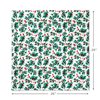 Hallmark 26" Reusable Christmas Gift Wrap (1 Fabric: Red Holly, Green Foliage, Natural Cotton) for Holiday Parties, Housewarming Gifts