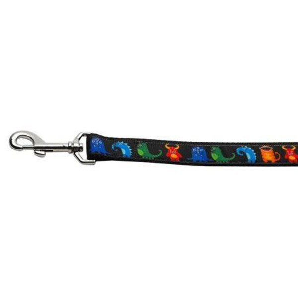 Mirage Pet Products Black Monsters Nylon Collar for Pet, Medium