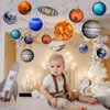 20PCS Space Solar System Theme Hanging Swirls Decorations, Outer Space Party Supplies Ceiling Hanging Swirls for Birthday Baby Shower Party Decorations