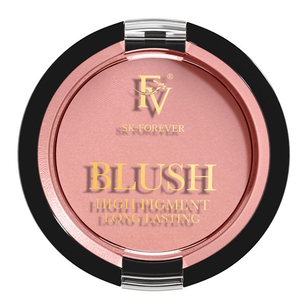 FV Long Lasting Powder Blush, Lightweight Smooth & Blendable Blush for Cheeks, High Buildable Color Blush Powder, Transfer-Resistant Matte Finish Cheek Makeup (02 Pink Matte, 0.17 OZ)