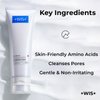 +WIS+ Deep Cleansing Facial Wash Cleanser with Skin-Friendly Amino Acids, Daily Mild Face Cleanser for Sensitive Skin, PH Balancing (3.5fl.oz/100g)