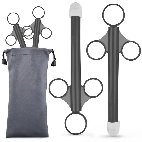[2Pack+Storage Bag] Lube Applicator Syringe with Precise Scales for Women,Men,Precision Female Lubricant Tube Applicator with [10ml Precision Markings][Easy Use/Clean][Reusable][No Disposable]