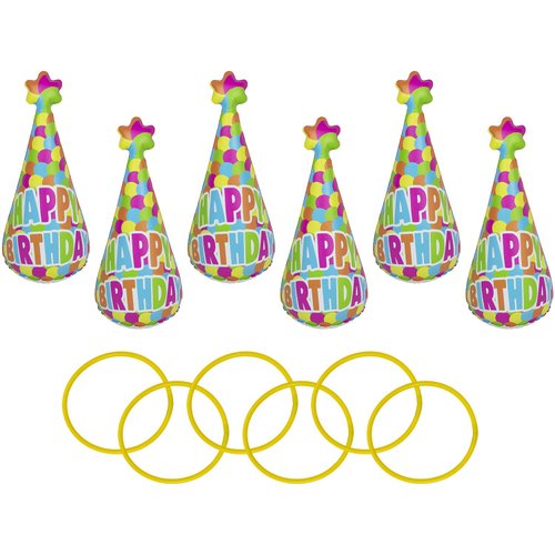 Poolmaster Party Hats Swimming Pool, Outdoor & Indoor Ring Toss Game, Party Hats, Multicolor (86201) 17 High x 8 Wide
