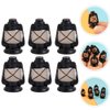 Dollhouse Miniature Lantern, 6pcs Mini Kerosene Lamp Light Fairy Garden Figurine Micro Landscape Ornament for Doll Gardening Succulent Patio Plants Pot