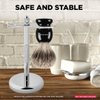 Perfecto Deluxe Black Razor and Brush Stand - The Best Safety Razor Stand. This Will Prolong The Life Of Your Shaving Brush, Best Valentine's Day Gift for Him, Gift For Dad Men, Shaving Accessories.