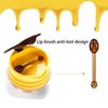 2PCS honey pot lip balm Strawberry lip mask, lip sleeping mask, Moisturizing exfoliating Prevent Dry & Cracked diluting lip lines applying lip gloss and lipstick as a base (Honey & Strawberry)