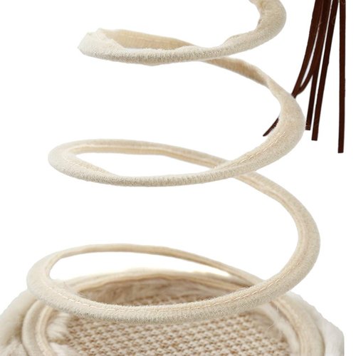 Andiker Interactive Cat Toy, Exercise Plush Mouse with Spiral Spring, Indoor Portable Toy for All Breed Sizes