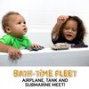 SplashEZ Mold Free Bath Toys for Babies & Toddlers, No Hole Bath Toys, Army Bath Toys No Mold for Tub, Beach, Pool, BPA-Free, Safe, Fun Infant Baby Bath Toys No Holes 0 1-3 6 12 18 Months