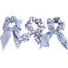 Hair Scarf Bow Hair Scrunchies, Blue Hair Ties for Women,Chiffon Hair Bands,Ponytail Holder,Ribbon Scrunchies for Girls