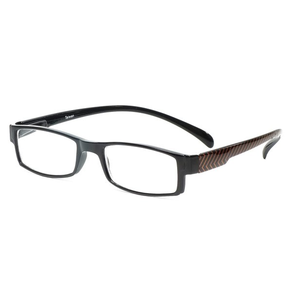 Calabria 762 51 mm Neck Hanging Reading Glasses Black & Orange Stripe +4.00