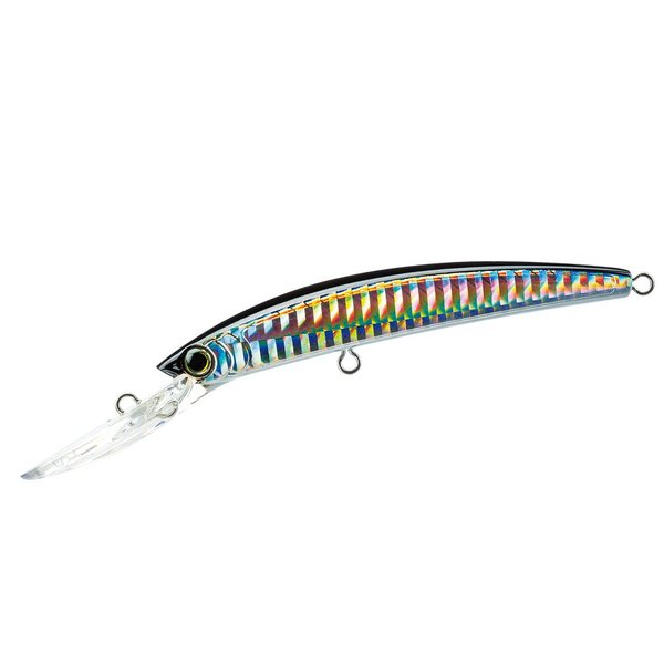 Yo-Zuri R1136-C4 Crystal Minnow Deep Diver Floating Lure, Silver Black, 5.25"