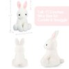 WEIGEDU Rabbit Bunny Stuffed Animals Plush Toys with Pink Ears for Kids Girls Boys Girls Babies Birthday Easter Christmas Bedtime Gifts, Off White