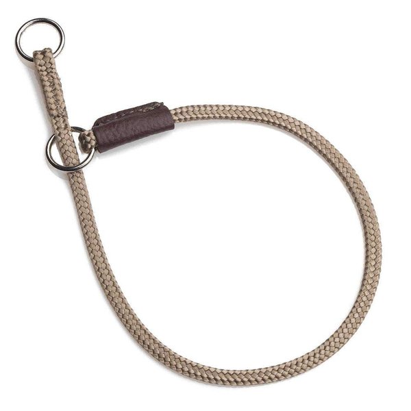 Mendota Pet Show Slip Collar - Made in The USA - Tan, 18 in