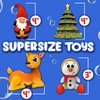 SplashEZ Mold Free Bath Toys for Babies & Toddlers, Christmas No Hole Bath Toys, No Mold for Tub, Beach, Pool, BPA-Free, Dishwasher-Safe, Infant Bath Toys No Holes 0 1 3 6 12 18 Months