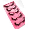 10Pair 3D False eyelash book Cat Eye Look Fluffy Wispy Soft Reusable Makeup Thick Fake Eyelashes(601+628)