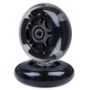 AOWISH 2-Pack Light Up Scooter Rear Wheels 80mm Flash Flashing Inline Skates Replacement Wheel with Bearings ABEC 9 for Adjustable 3-Wheel Kick Scooters (Black)