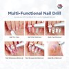 SAVILAND Professionl Nail Drill Kit: Diamond Shiny | 35000RPM Electric Nail Drill Machine | Nail Drill Kit Professional Drill Bits Drill Nail File Buffer Dust Brush Expert Salon Use Manicure Pedicure
