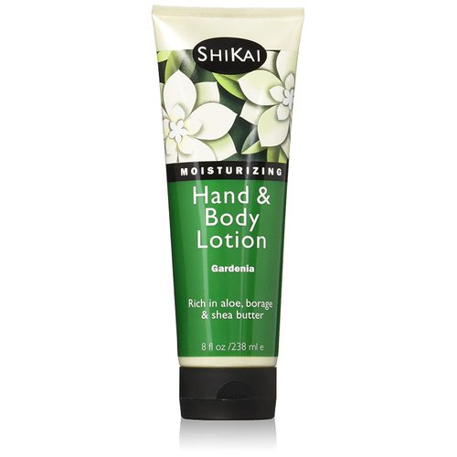 ShiKai Hand & Body Lotion (Gardenia, 8oz) | Daily Moisturizing Skincare for Dry and Cracked Hands | With Aloe Vera & Vitamin E