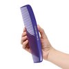 Allegro Combs 1000 X-Large Styling Comb Hair Cutting Barber Stylist Shampoo Combs All Purpose Wide And Fine Tooth Made In The USA 2 Pc. (Purple)