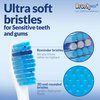 Brushmo Sensitive Replacement Toothbrush Heads Compatible with Sonicare HX6053, 8 Pack