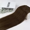 Full Shine Hair Extensions Clip in Real Human Hair 7 Pcs Clip on Hair Extensions #4 Medium Brown Clip in Human Hair Invisible Hair Extensions Full Head 18 Inch