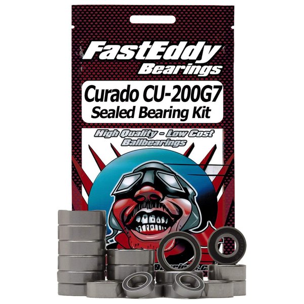 FastEddy Bearings Compatible with Shimano Curado CU-200G7 Baitcaster Fishing Reel Rubber Sealed Bearing Kit