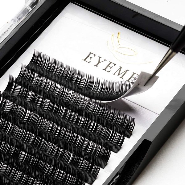 Eyelash Extensions Individual Lashes 0.15mm C Curl 15-20mm Mink Eyelash Extension Supplies Lash Extensions Professional Salon Use Black False Lashes Mink Lashes Extensions by EYEMEI (0.15-C-MIXED)