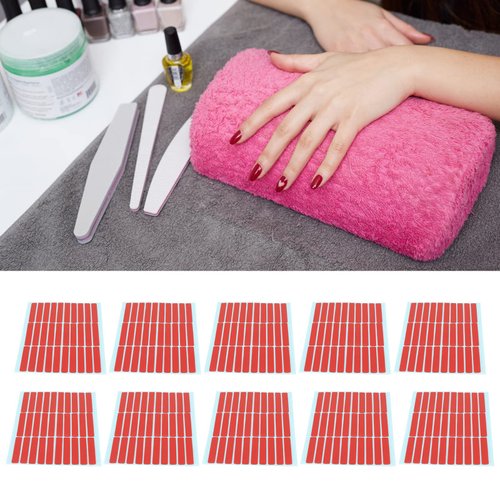 10 Sheet Nail Art Mounting Tape Salon Double Sided Adhesive Tape Accessory Nail Tip Fixation Tools Strong Viscosity Suitable for Nail Tip Color Display Nail Salon