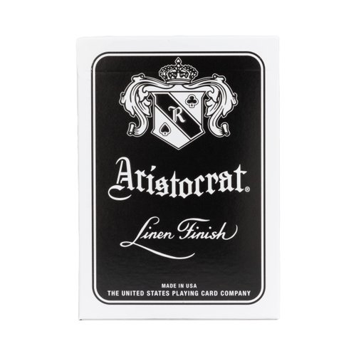 Aristocrat Signature Series Playing Cards Deck, 1 Deck of Black Playing Cards, Thin Crushed, Special Edition