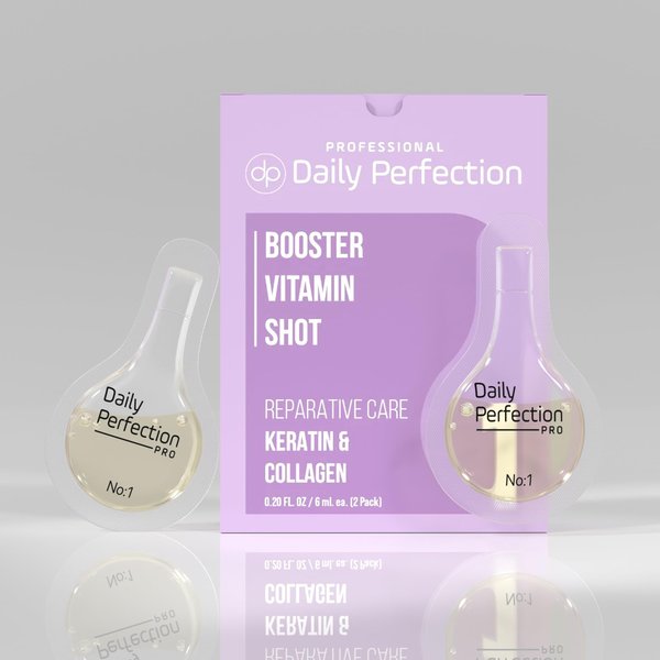 Add-in Hair Serum Booster Shot with Keratin and Collagen for Reparative Care of Damaged Hair