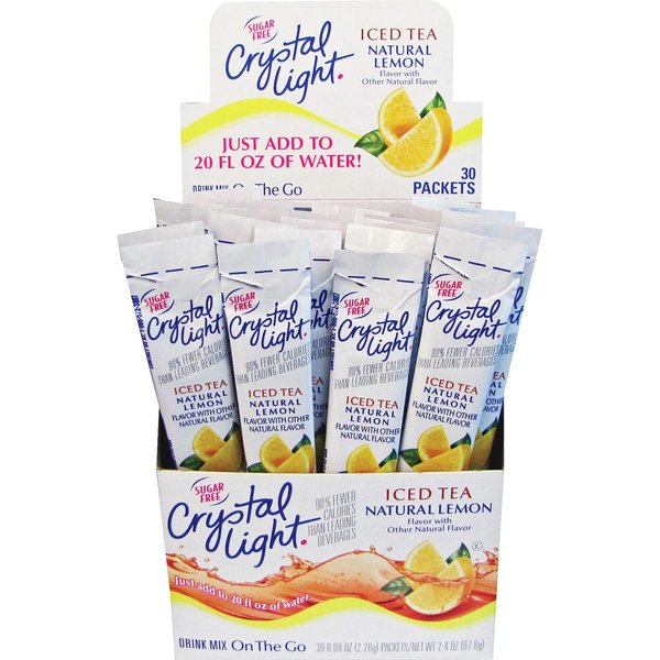Crystal Light 00757 Crystal Light Sticks, Sugar-free, 30/BX, Iced Tea