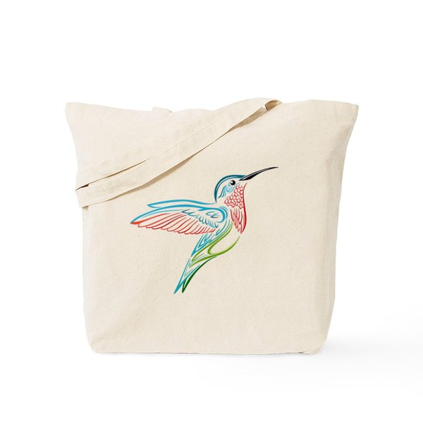 CafePress Hummingbird Tote Bag Natural Canvas Tote Bag, Reusable Shopping Bag