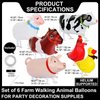 Walking Farm Animals Balloons Walking Animals Balloons For Kids Birthday Party BBQ Party Farm Theme Party Decorations Pack of 6