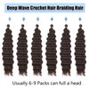 Ocean Wave Crochet Hair Color 4 16 Inch Curly Braiding Hair for Crochet Braids Knotless Braids Goddess Box Braids Crochet Hair for Women Deep Wave Twist Crochet Hair Dreadlock Extensions(6 Packs)