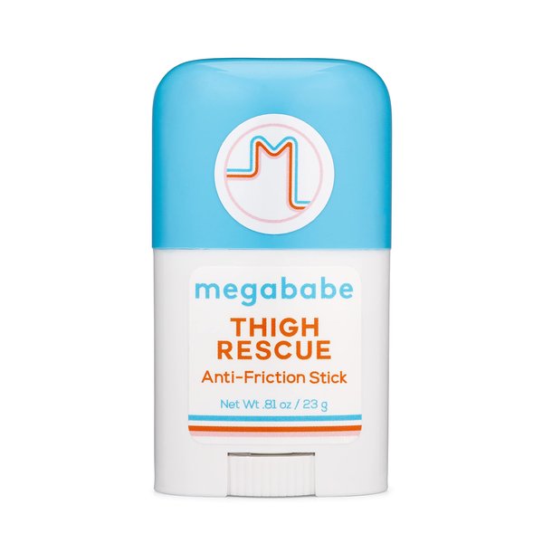 Megababe Thigh Rescue Anti-Chafe Stick | Prevents skin chafe & irritation | Thighs, arms, bra-lines & more | 0.81 oz (Pack of 1)