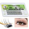 ETVITE Self Adhesive Eyelashes No Glue Eyelashes Self Adhesive Lashes Reusable Lash Clusters Pre Glued Eyelashes Non-irritating Pressure Sensitive Adhesive by ETVITE 10/12/14mm (Natural)