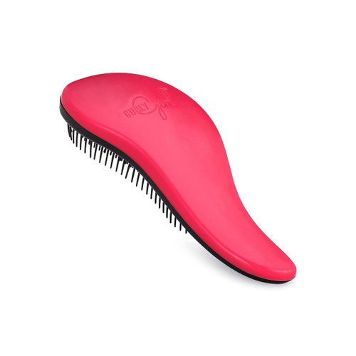 Curly Girl Breeze Thru Detangling Brush | Hair Detangler Hairbrush for Adults & Kids | Gets Rid of Tangles & Knots in Natural, Curly, Straight, Wet or Dry Hair (Magenta)