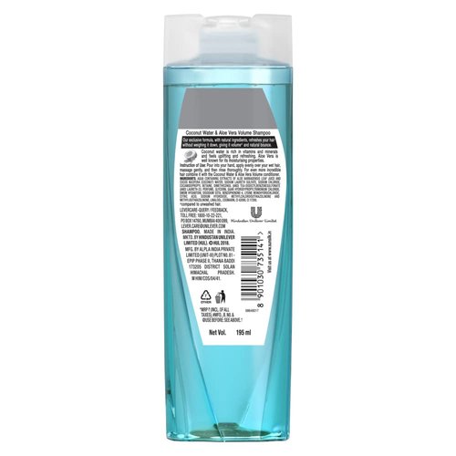 Sunsilk Coconut Water & Aloe Vera Volume Hair Shampoo, 370 ml