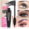 4 Pack 4D Silk Fiber Lash Mascara Extension Voluminous Fiber Mascara Waterproof & Smudge-Proof Mascara Long-Lasting No Flaking Natural No Clumping,All Day Exquisitely Full
